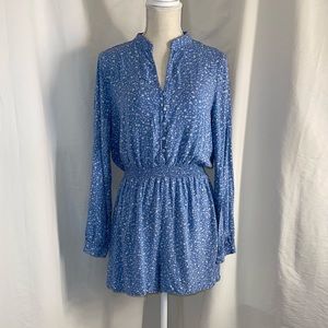 FashionNova - Summer Blue Floral Romper